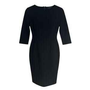 Zara Women's Black Sculpt Exposed Seams Dress Size Medium